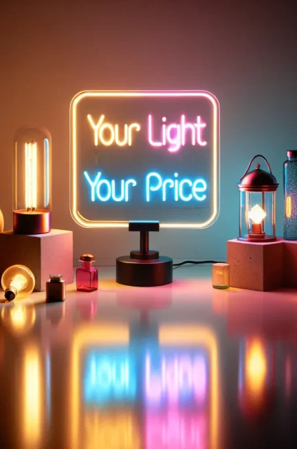 Personalizowany neon LED Twoje światło Twoja cena