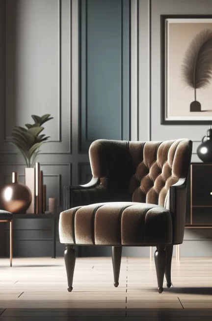 Krzesło tapicerowane welurowe – stylowy akcent w nowoczesnym wnętrzu