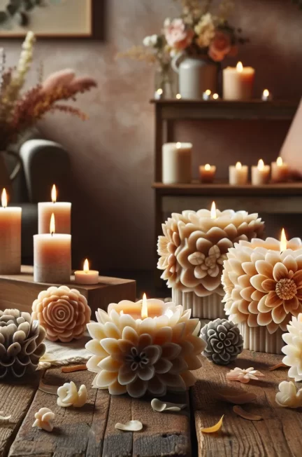 Kwiatowe świece sojowe – naturalna magia aromatów w Twoim domu