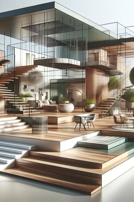 Nowoczesne aranżacje podłóg, schodów i tarasów